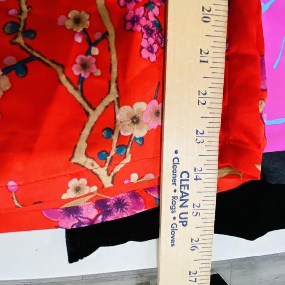 Natori Pants Womens Large Red Floral Print Lounge Sleepwear Drawstring Waist - Picture 6 of 8